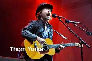 Том Йорк – вокалист и автор на музика, свързан с Radiohead