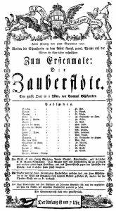 Вълшебната флейта от Wolfgang Amadeus Mozart – премиера на 30 септември 1791 г.